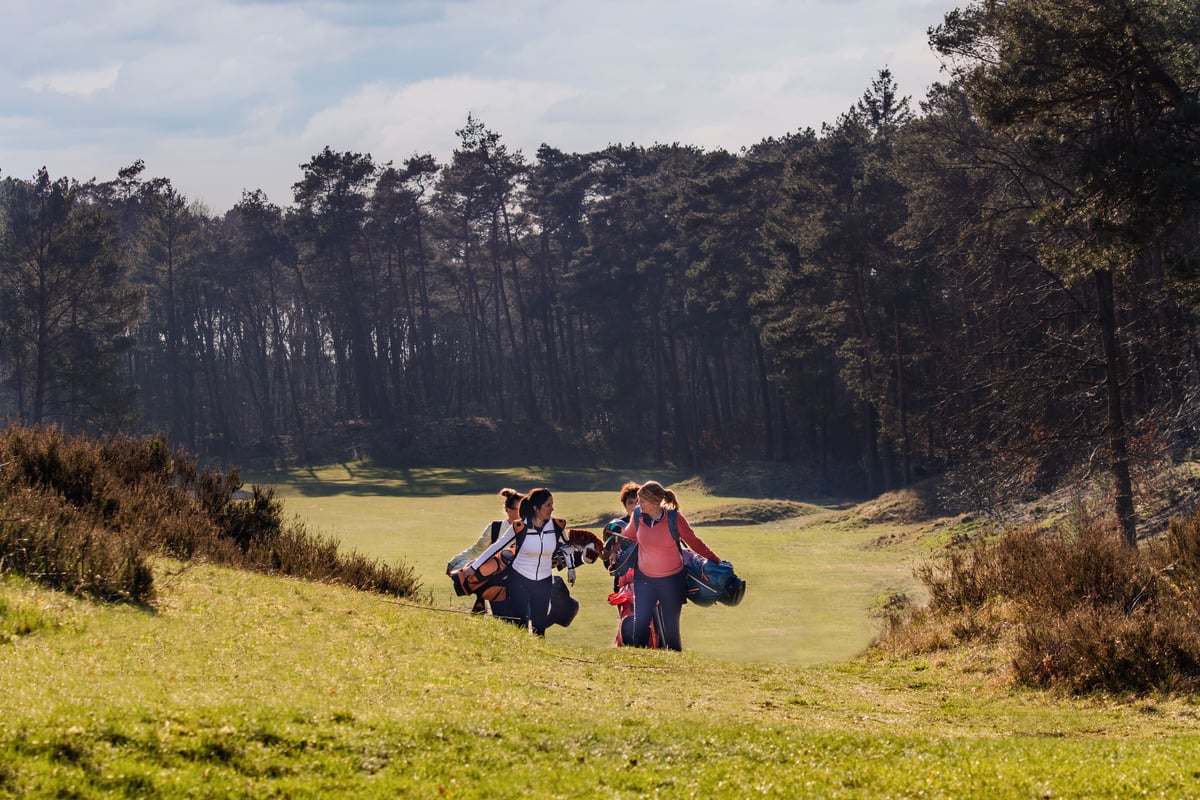Female golfers on the fairway. Photo_ Renate Roeleveld